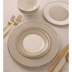 Fine Dinnerware|Godinger Mossaic Bone China 16 Piece Dinnerware Set, Service for 4