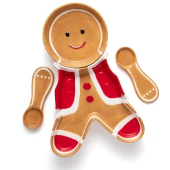 Serving Trays|Godinger Mr. Gingerbread Appetizer Server
