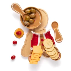 Serving Trays|Godinger Mr. Gingerbread Appetizer Server