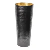 Vases|Godinger Munro Black and Gold Hammered Vase