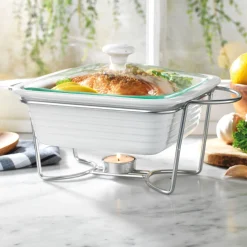 Specialty Serving|Godinger Natura Single Baker with Stand