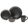 Everyday Dinnerware|Godinger Noire Stoneware 16 Piece Dinnerware Set, Service For 4