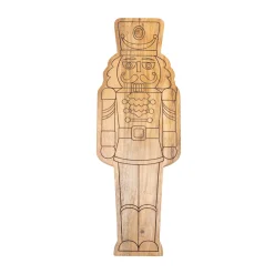 Serving & Cheese Boards|Godinger Nutcracker Wood Cheese Board