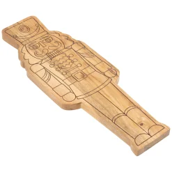 Serving & Cheese Boards|Godinger Nutcracker Wood Cheese Board