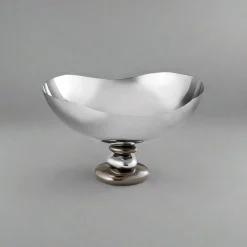 Serving Bowls|Godinger Pebble Gunmetal Flair Serving Bowl