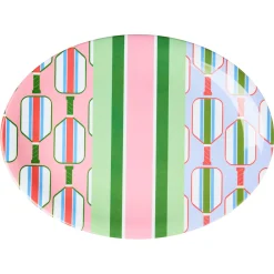 Outdoor Dinnerware|Godinger Pickle Ball Melamine Oval Platter
