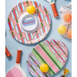 Outdoor Dinnerware|Godinger Pickle Ball Melamine Oval Platter