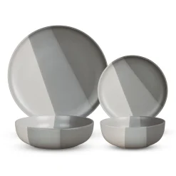 Everyday Dinnerware|Godinger Piermont Grey 16 Piece Dinnerware Set, Service For 4