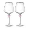 Wine & Champagne|Godinger Pink Bow White Wine, Set of 2