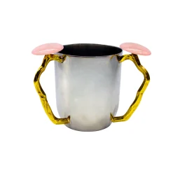 Wash Cups|Godinger Pink Resin Wash Cup