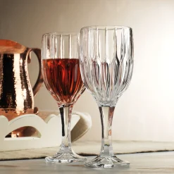 Wine & Champagne|Godinger Pleat Goblet, Set of 4