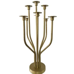 Candles & Candleholders|Godinger Radiant Tree 9 Light Matte Gold Candelabra