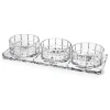 Serving Trays|Godinger Radius 4 Piece Appetizer Server