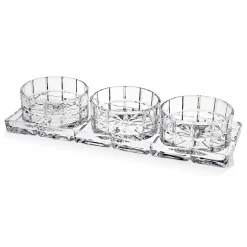 Serving Trays|Godinger Radius 4 Piece Appetizer Server
