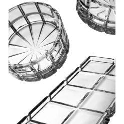 Serving Trays|Godinger Radius 4 Piece Appetizer Server