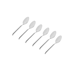 Flatware Sets|Godinger Ramp Mirrored 18/0 Stainless Steel Teaspoon, Set of 6