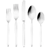 Flatware Sets|Godinger Ramp Mirrored 18/0 Stainless Steel 20 Piece Flatware Set, Service For 4