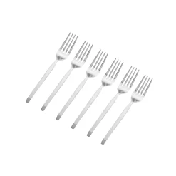 Flatware Sets|Godinger Ramp Satin 18/0 Stainless Steel Salad Fork, Set of 6