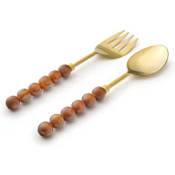 Salad Servers|Godinger Rathlin Caramel Salad Server Set