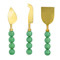 Serving & Cheese Boards|Godinger Rathlin Green 3 Piece Cheese Tool Set