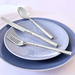 Flatware Sets|Godinger Regal Mirrored 18/10 Stainless Steel 20 Piece Flatware Set, Service For 4