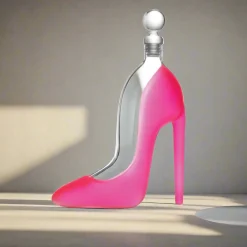 Decanter & Decanter Sets|Godinger Runway Pink High Heel Decanter