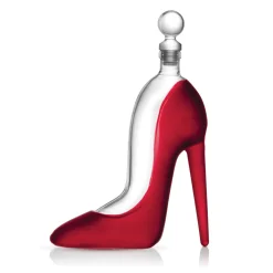 Decanter & Decanter Sets|Godinger Runway Red High Heel Decanter