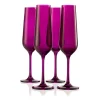 Wine & Champagne|Godinger Sheer Amethyst Flute, Set of 4
