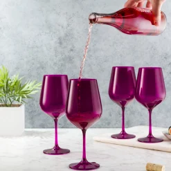 Wine & Champagne|Godinger Sheer Amethyst Red Wine Glass, Set of 4