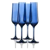 Wine & Champagne|Godinger Sheer Blue Flute, Set of 4