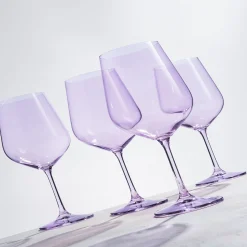 Wine & Champagne|Godinger Sheer Lilac Red Wine Glass, Set of 4