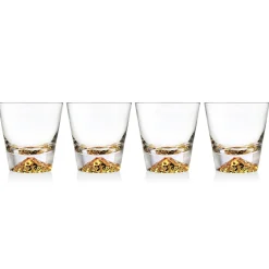 Dof & Highball|Godinger Sierra Double Old Fashion Glass, Set of 4