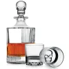 Decanter & Decanter Sets|Godinger Skull 3 Piece Round Whiskey Decanter Set