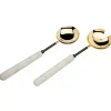 Salad Servers|Godinger Snowy Marble Salad Server Set