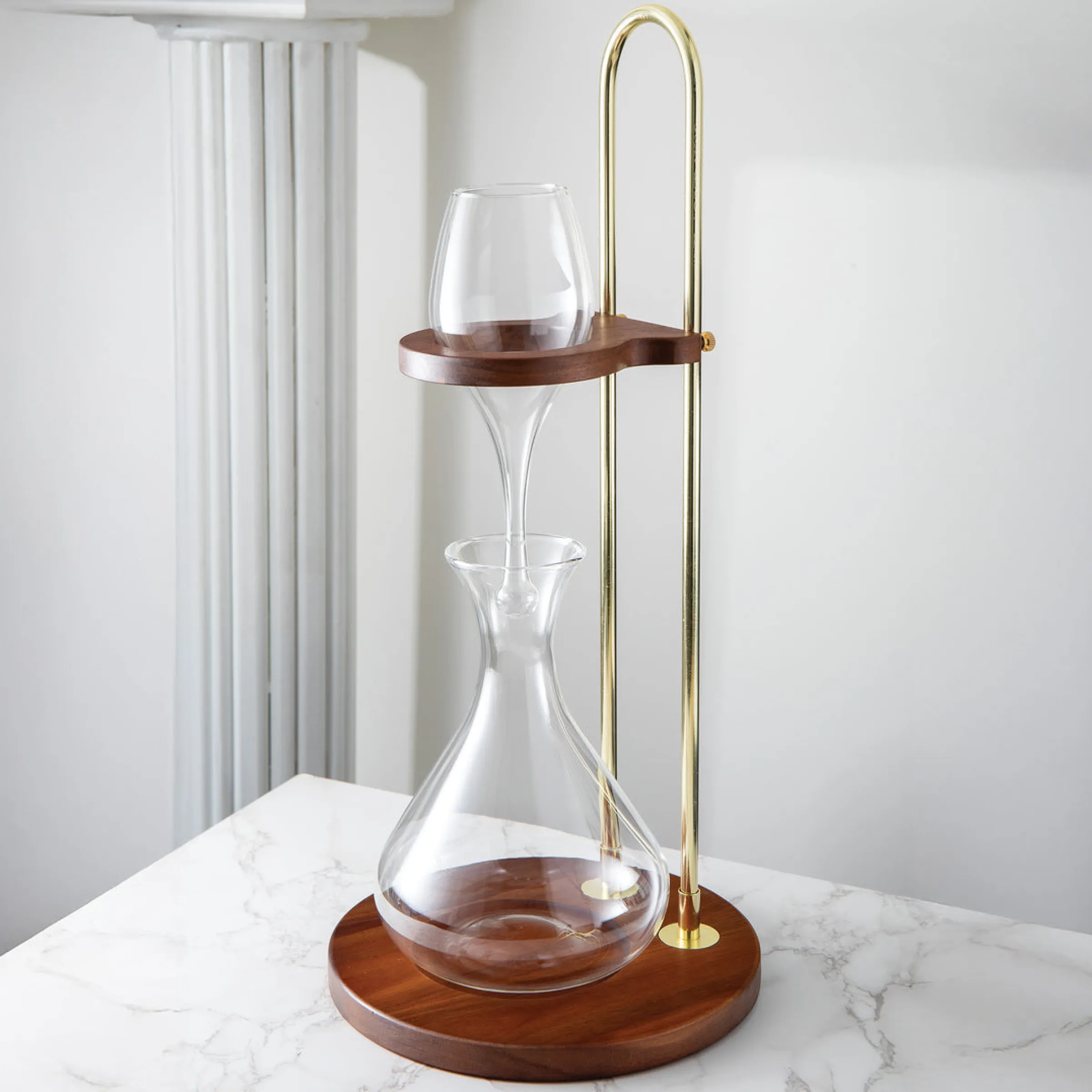 Decanter & Decanter Sets|Godinger Somm's Embrace Aerator & Carafe Station