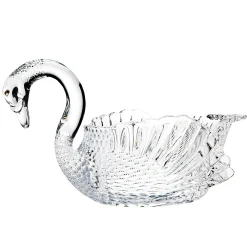 Serving Bowls|Godinger Swan Crystal Serving Bowl