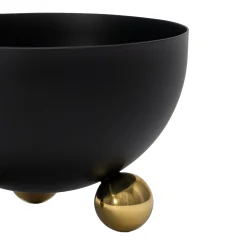 Serving Bowls|Godinger Temari Black Footed Nut Bowl