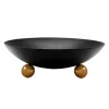 Serving Bowls|Godinger Temari Black Footed Salad Bowl