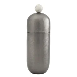 Barware Tools|Godinger Temari Hammered Gunmetal Cocktail Shaker