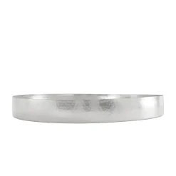 Serving Trays|Godinger Temari Hammered Silver Round Serving Tray