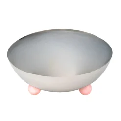 Serving Bowls|Godinger Temari Light Pink Footed Salad Serving Bowl