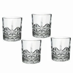 Dof & Highball|Godinger Tilden Double Old Fashion Glass, Set of 4
