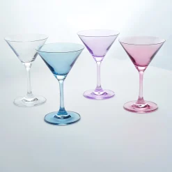 Martini & Coupes|Godinger Veneto Amethyst Martini, Set of 4