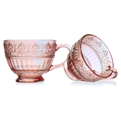 Mugs & Teacups|Godinger Villa Pink Luster Coffee Mug, Set of 2