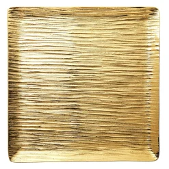 Boxes|Decorative Trays|Godinger Wadi Gold Textured Square Tray