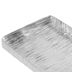 Boxes|Decorative Trays|Godinger Wadi Silver Textured Rectangle Tray