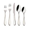 Flatware Sets|Godinger Wave Sandblasted 18/0 Stainless Steel 20 Piece Flatware Set, Service For 4