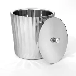 Ice Buckets|Godinger Waves Stainless Steel Ice Bucket