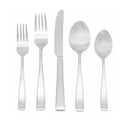 Flatware Sets|Godinger Wayland Matte 18/10 Stainless Steel 45 Piece Flatware Set, Service For 8