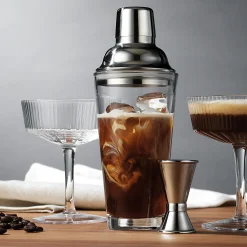 Martini & Coupes|Godinger Whiskey & Rye 6 Piece Espresso Martini Set